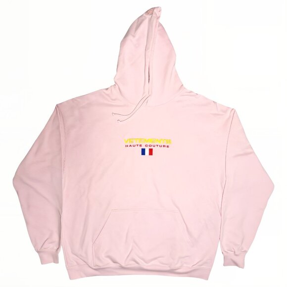 VETEMENTS Haute Couture Logo Hooded Sweatshirt Men